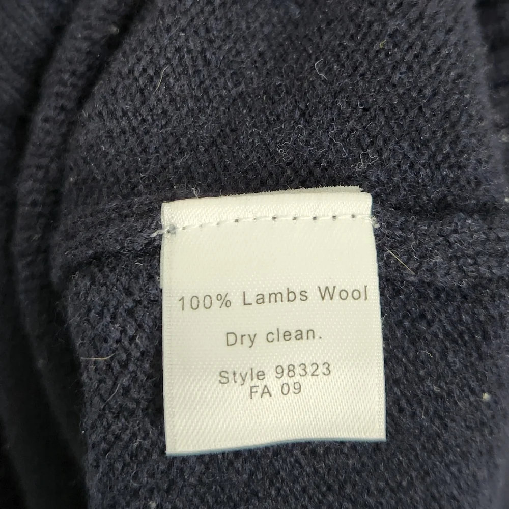 J. Crew Wool Navy Crewneck Sweater